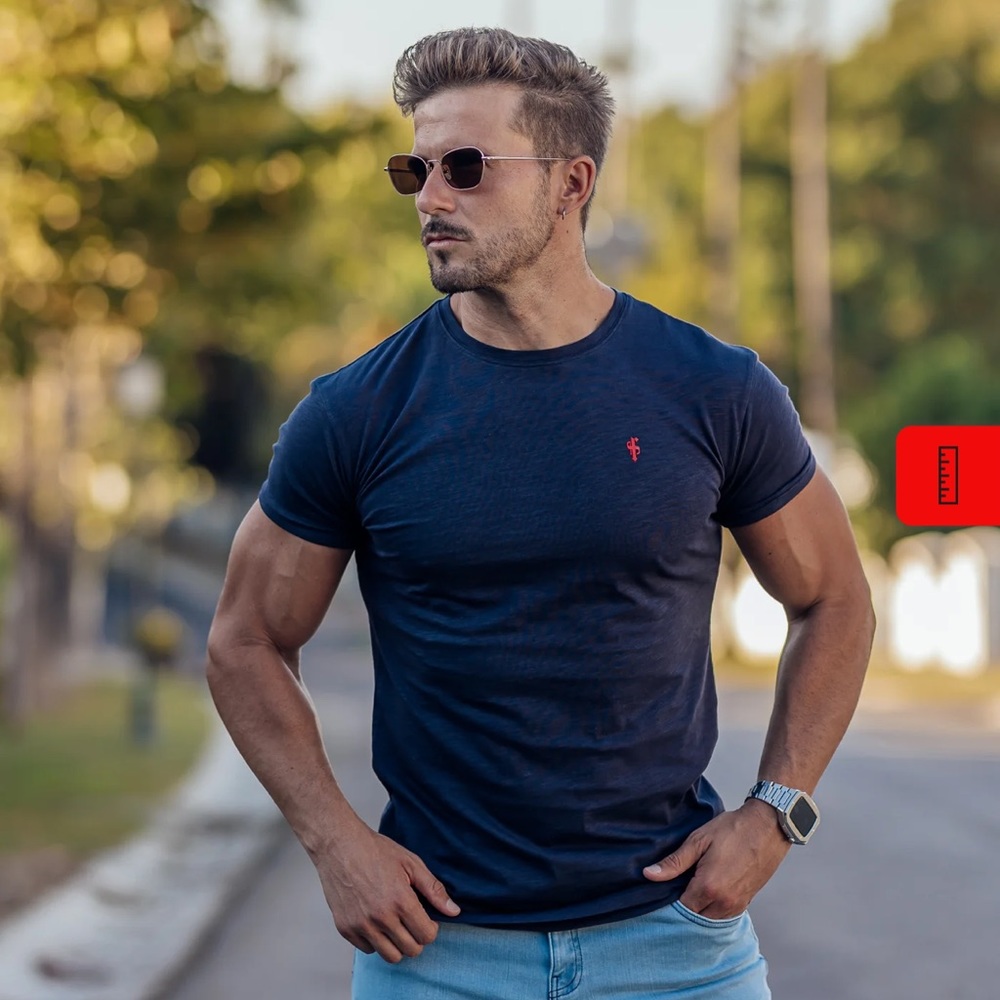 NWT FATHER SONS DARK NAVY RED STITCHING CREW